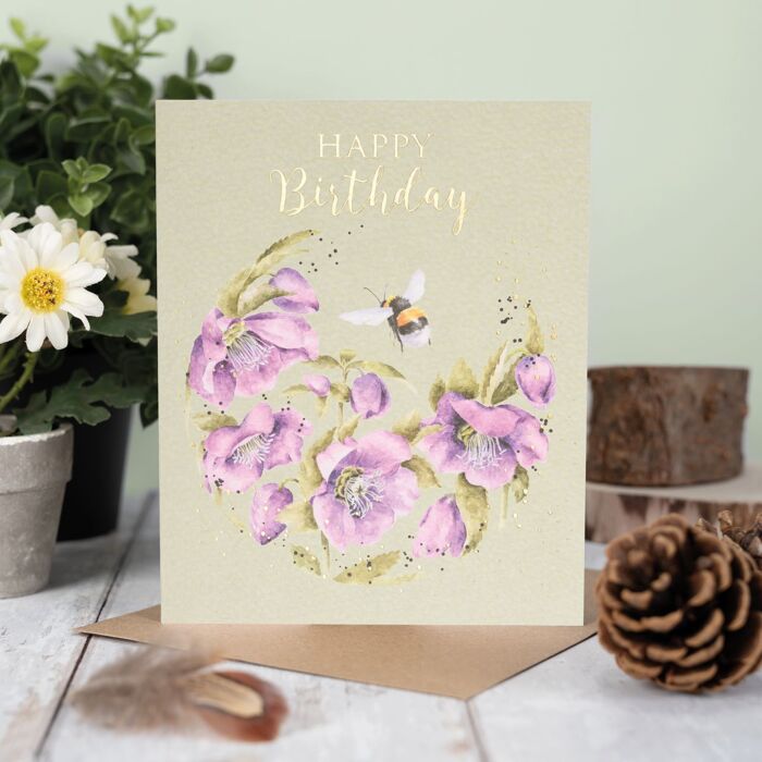 Wrendale Designs "New Bee-ginnings" Bee Birthday Card